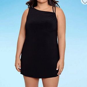 Trimshaper Black Skirted Bathing Suit Size 18W